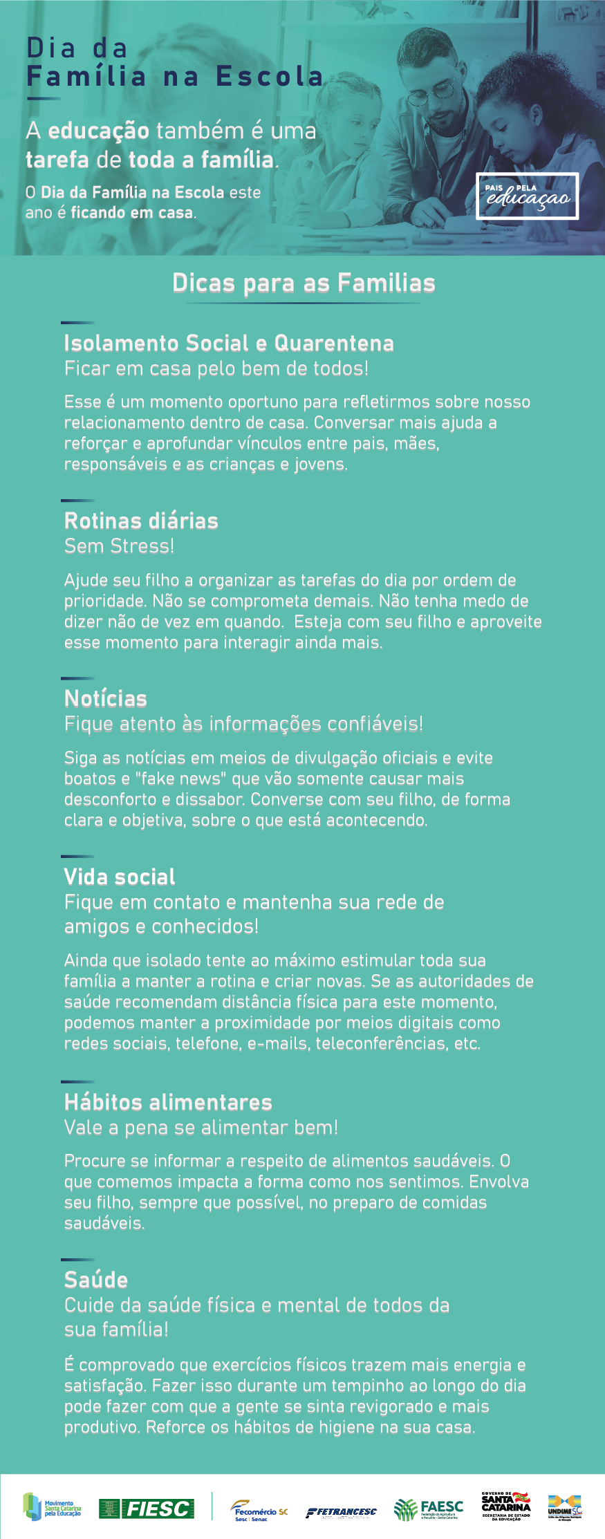 Dicas Dia da Família na Escola