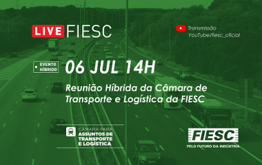Reunião Híbrida da Câmara de Transporte e Logística da FIESC