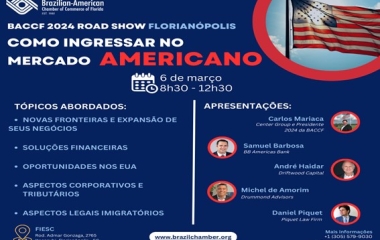 Como ingressar no mercado americano - BACCF 2024 Roadshow