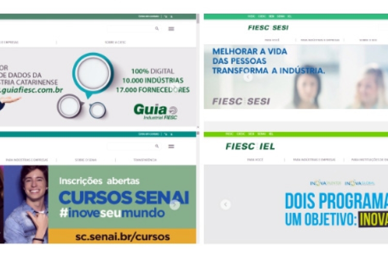 Novo site da FIESC disponível a partir do dia 8 de fevereiro