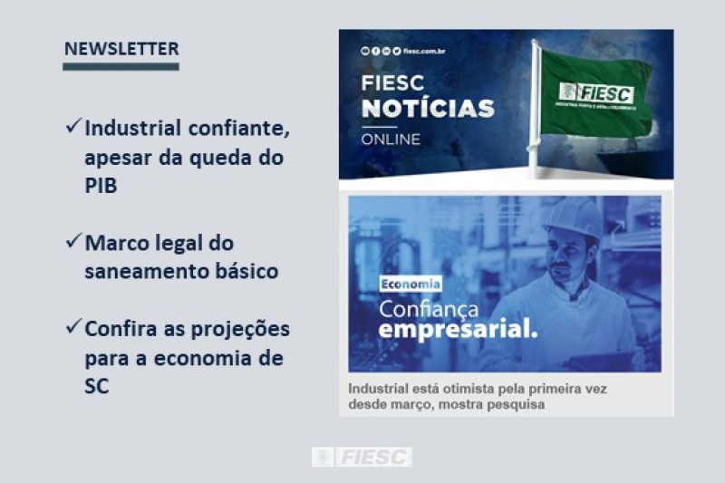 leia a edicao da newsletter da fiesc desta semana