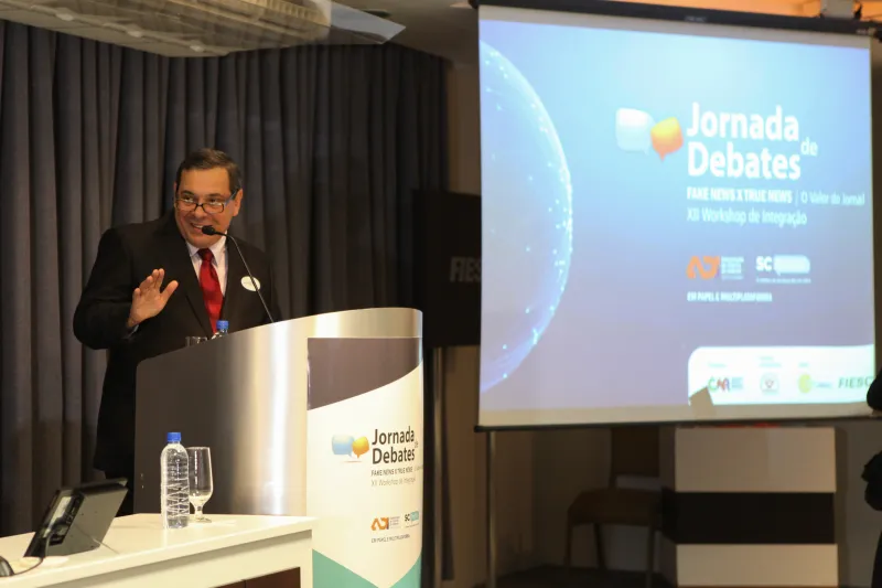 Presidente da ADI-SC, Ámer Félix Ribeiro (foto: Filipe Scotti)