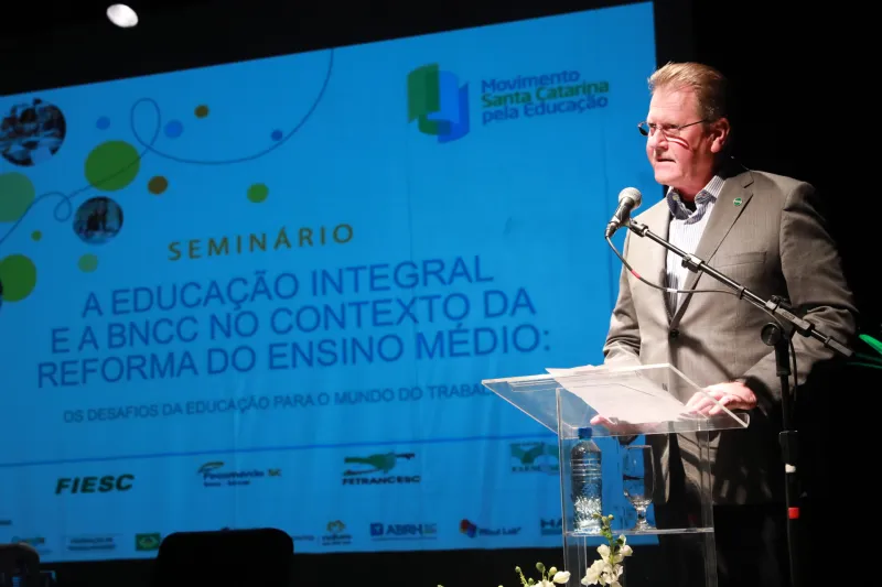 Evair Oenning, vice-presidente regional da FIESC. Foto André Kopsch