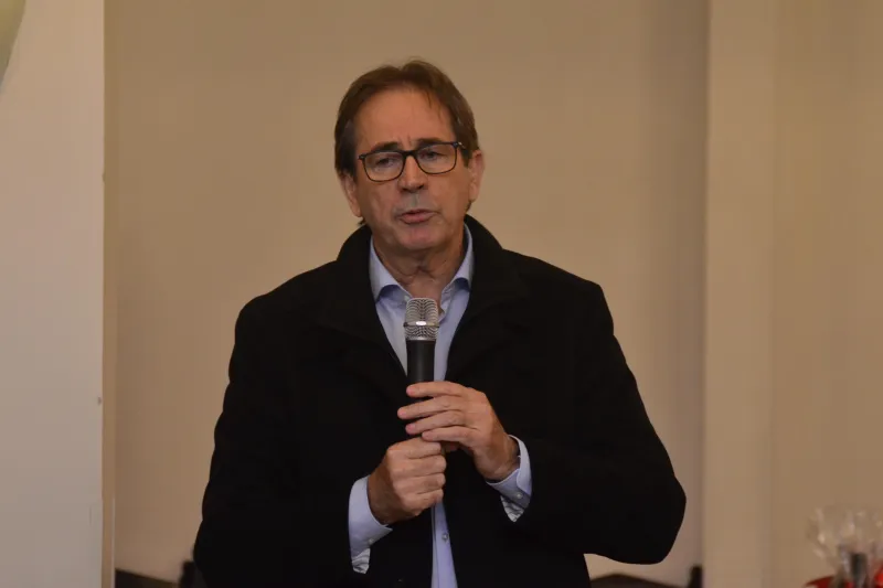 1º vice-presidente da FIESC, Mario Cezar de Aguiar (foto: Ivan Ansolin)