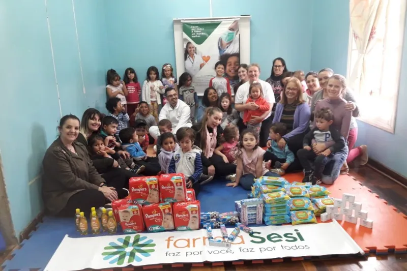 Entrega realizada em Concórdia. Foto: Divulgação SESI