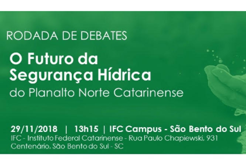 Encontro em São Bento do Sul debate o futuro da segurança hídrica