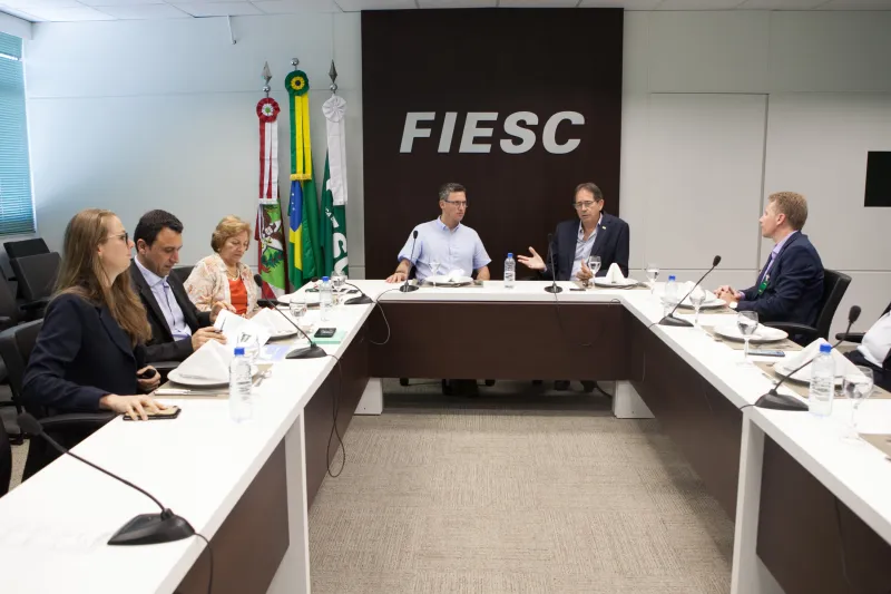 Reunião foi realizada na FIESC, nesta quinta-feira (17), em Florianópolis (foto: Filipe Scotti)
