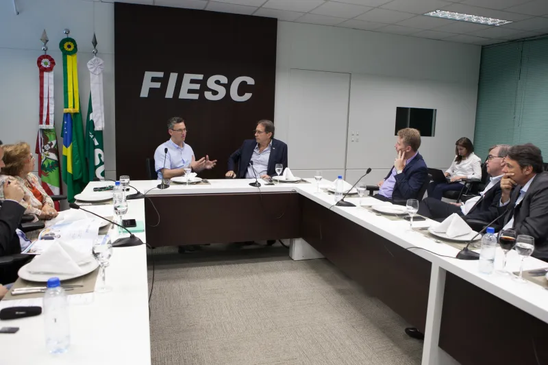 Reunião foi realizada na FIESC, nesta quinta-feira (17), em Florianópolis (foto: Filipe Scotti)