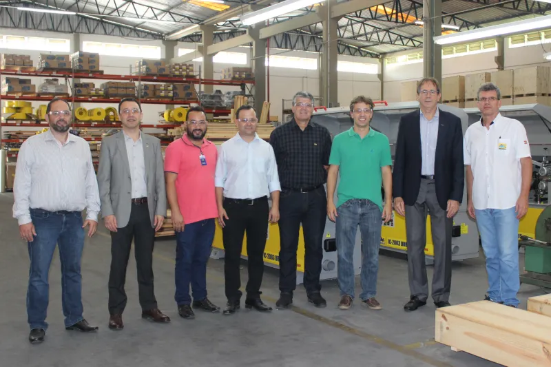 Visita à Inmes, indústria de máquinas e equipamentos, em Braço do Norte (foto: Fabiano Bordignon)