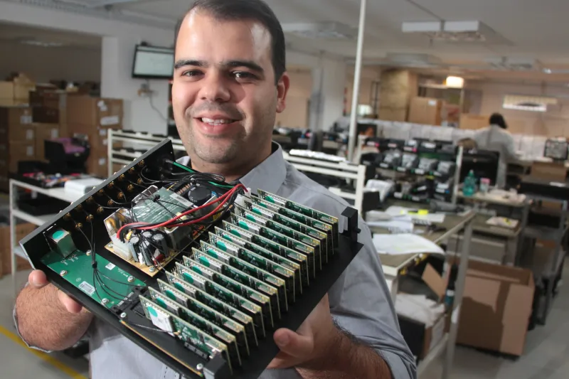 Silva, da Khomp: exportação acelera crescimento e diminui riscos (Foto: Edson Junkes)