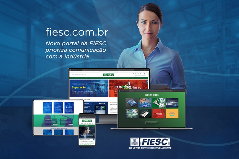 Novo portal da FIESC prioriza comunicação com a indústria 