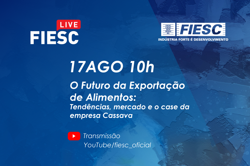 O futuro da exportação de alimentos e tendências de mercado são tema de live na próxima segunda (17)