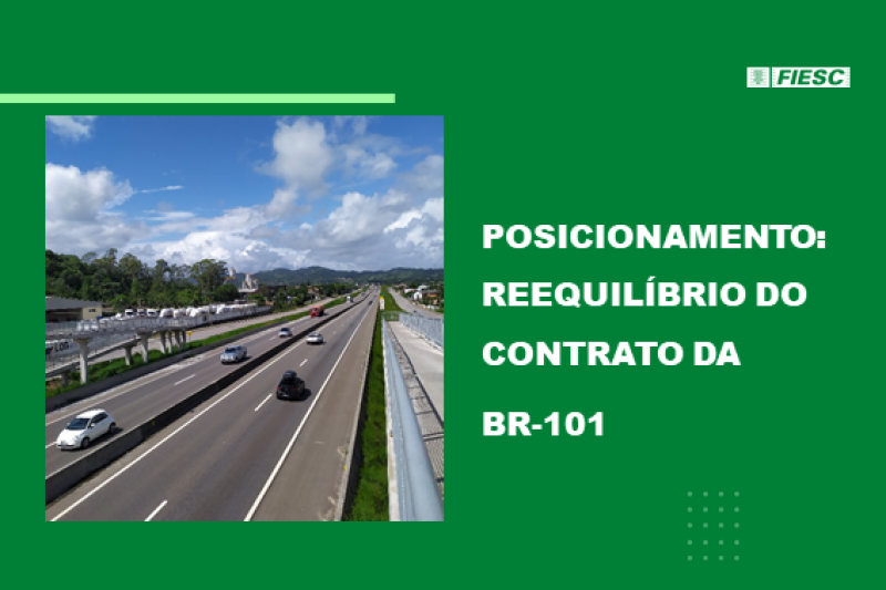 Questionamento ao reequilíbrio do contrato da BR-101 atrasará ainda mais o Contorno, alerta FIESC