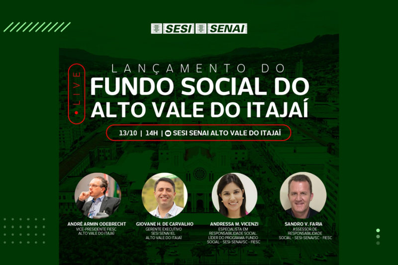 Fundo Social é lançado no Alto Vale na próxima terça-feira (13)