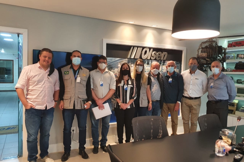 Visita a empresas de SC contou com o apoio do Comdefesa, da FIESC