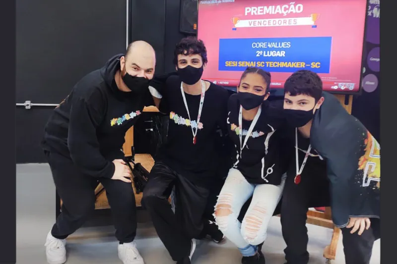 Equipe Techmaker conquistou o segundo lugar no core values