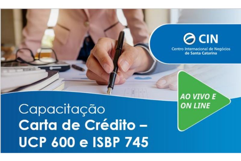 Curso virtual aborda Cartas de Crédito UCP 600 e ISBP 745