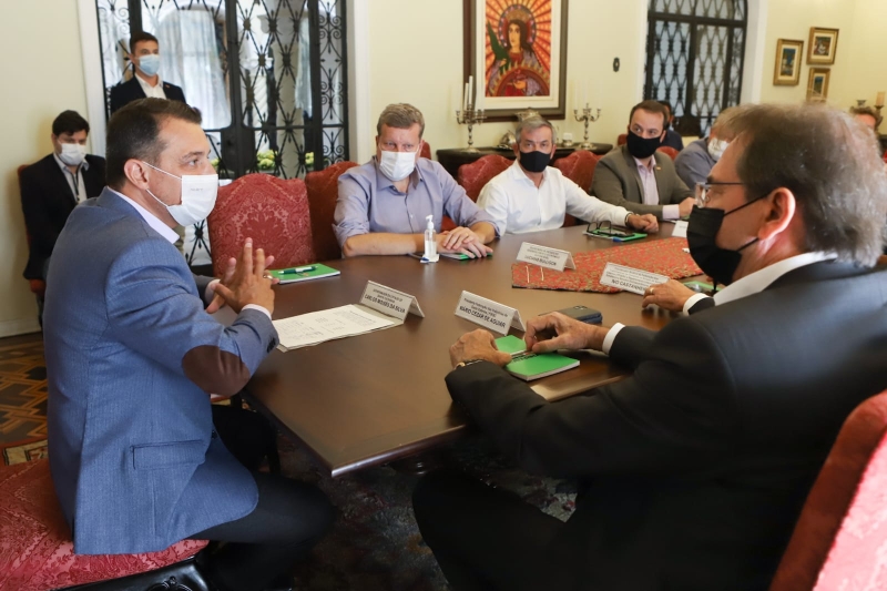 Reunião com o governador foi realizada nesta quarta-feira, dia 26 (foto: Filipe Scotti)
