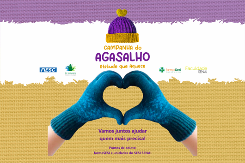 FIESC arrecada roupas e cobertores em campanha do agasalho