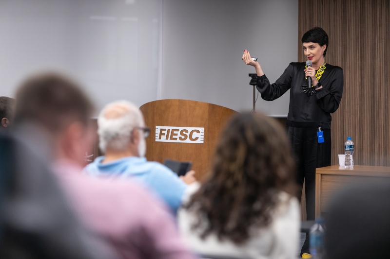 Patricia Costa, CEO da Propague, abordou a experiência do consumidor. Foto: Marcos Campos