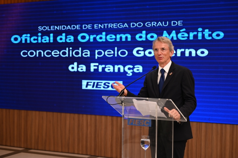 Embaixador da França no Brasil, Emmanuel Lenain (foto: Fabrício de Almeida)