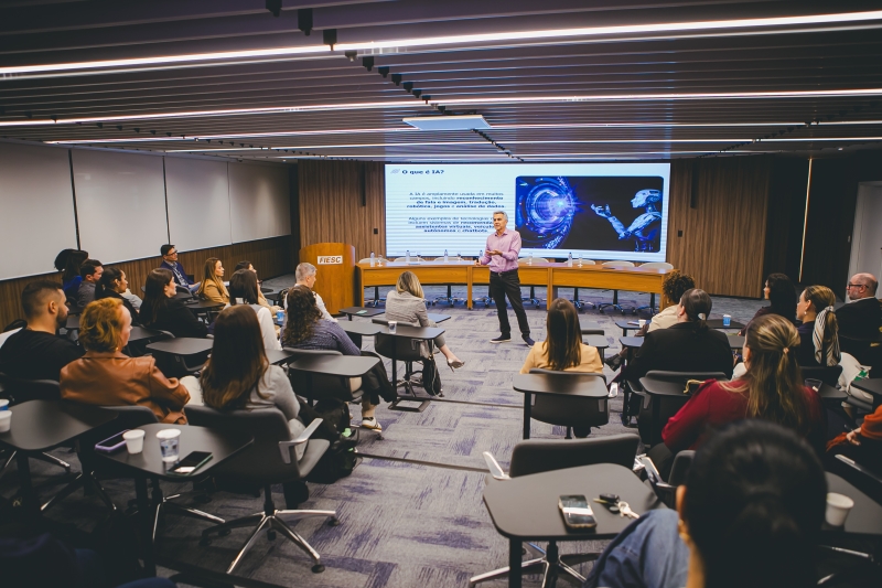 Participantes acompanharam palestra com Marcelo Nóbrega (Filipe Scotti)