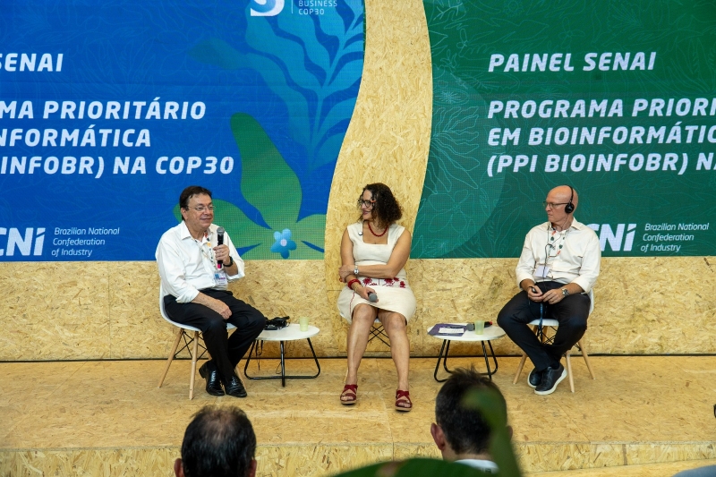 Com participação do SENAI, programa de bioinformática é lançado na COP30 pelo MCTI