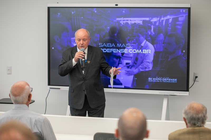 Cesar Olsen: "Iniciativas como esta constroem o caminho para eventos como a SC Expo Defense 2026”. Foto: Filipe Scotti