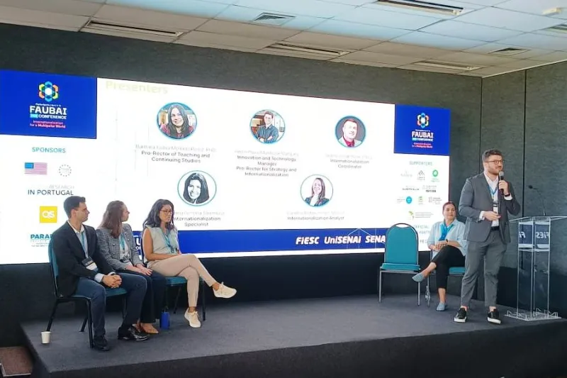 UniSENAI apresenta iniciativas de internacionalização na FAUBAI 2026