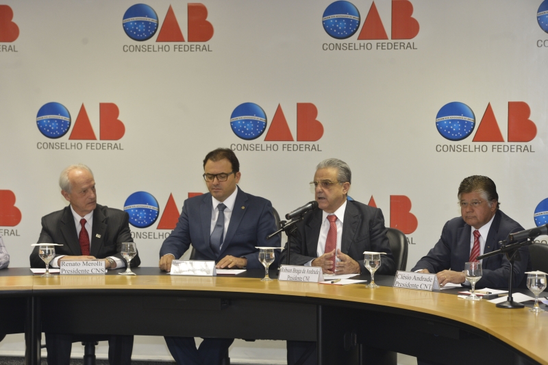 Lançamento da Carta à Nação foi realizado nesta quarta-feira (19) pela CNI em parceria com outras confederações do setor produtivo e a OAB Brasil (foto: José Paulo Lacerda)