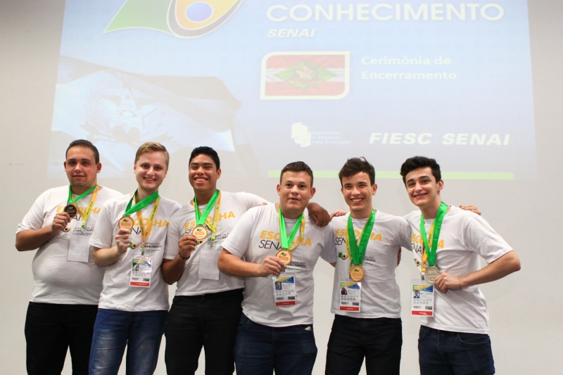 Os medalhistas da seletiva estadual na Grande Florianópolis. Foto: Filipe Scotti