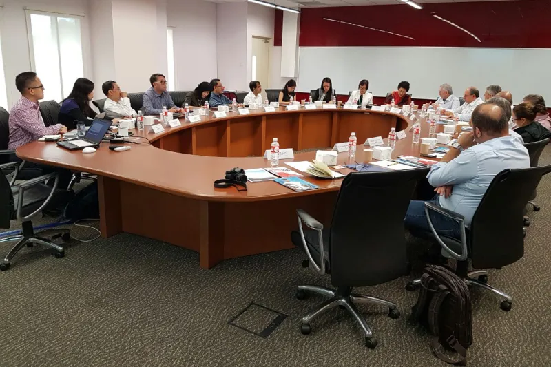 Comitiva catarinense visitou a Ngee Ann Politytechnic, instituição similar ao SENAI, com atuação em educação profissional e consultorias